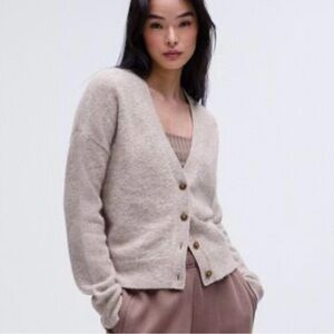 lululemon athletica Cream Cardigan Sweater